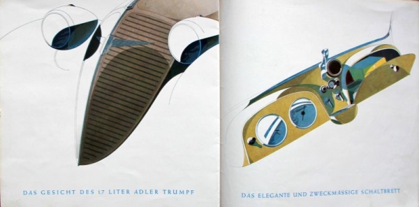 Adler Trumpf Modelprogram 1935 Reuters drawings Carbrochure (3327)
